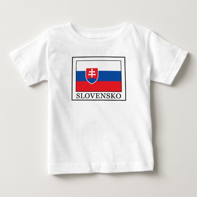 Camiseta Para Bebê Eslovênia (Frente)
