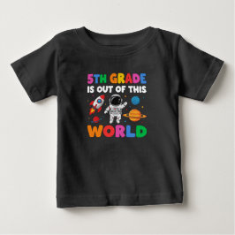 Camiseta Para Bebê Espaço de Astronauta para Professores do Nível 5