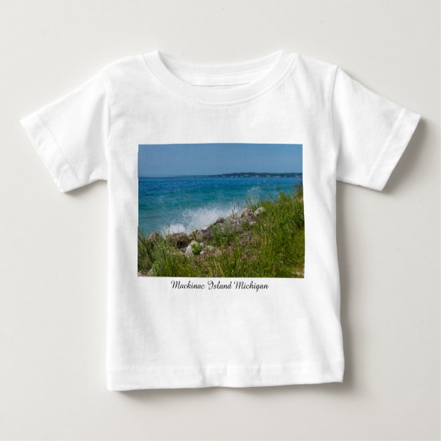 Camiseta Para Bebê Espalhamento Em Mackinac (Frente)