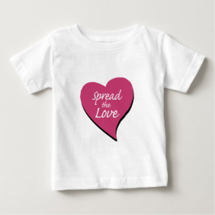 Camiseta Para Bebê Espalhar O Amor