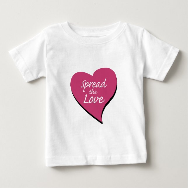 Camiseta Para Bebê Espalhar O Amor (Frente)