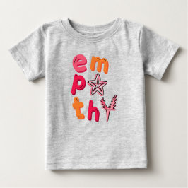 Camiseta Para Bebê Espalhe a empatia para os oceanos