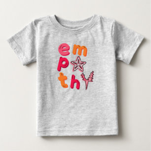 Camiseta Para Bebê Espalhe a empatia para os oceanos