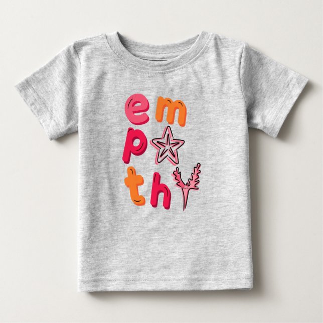 Camiseta Para Bebê Espalhe a empatia para os oceanos (Frente)