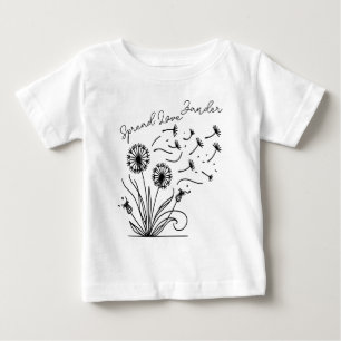Camiseta Para Bebê "Espalhe Amor" Personalizável