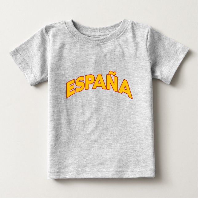 Camiseta Para Bebê España 5 (Frente)