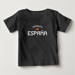 Camiseta Para Bebê Espanha de Grananda em dificuldades (España)