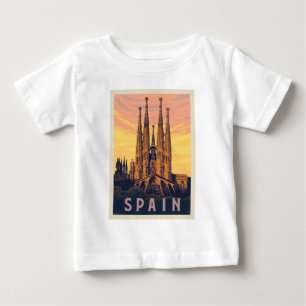 Camiseta Para Bebê Espanha Familia Sagrada