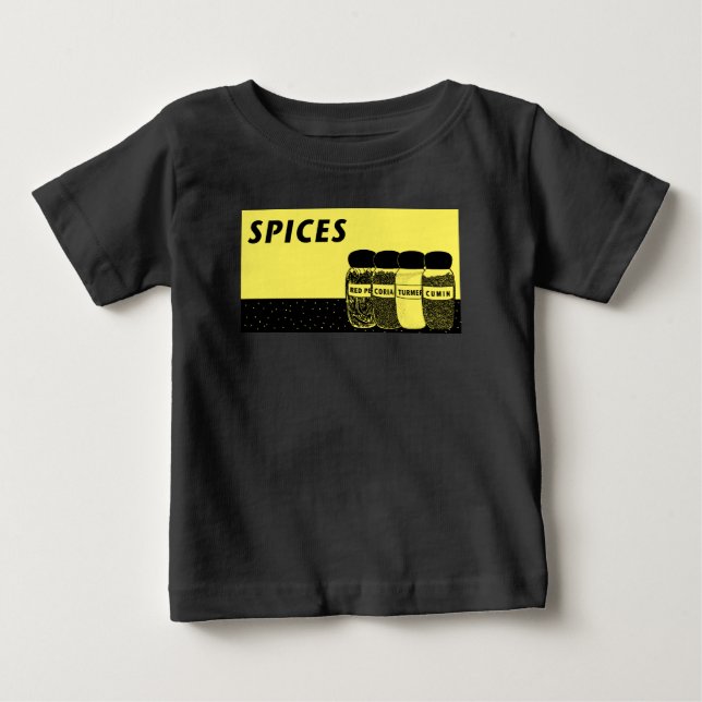 Camiseta Para Bebê Especiarias (Frente)