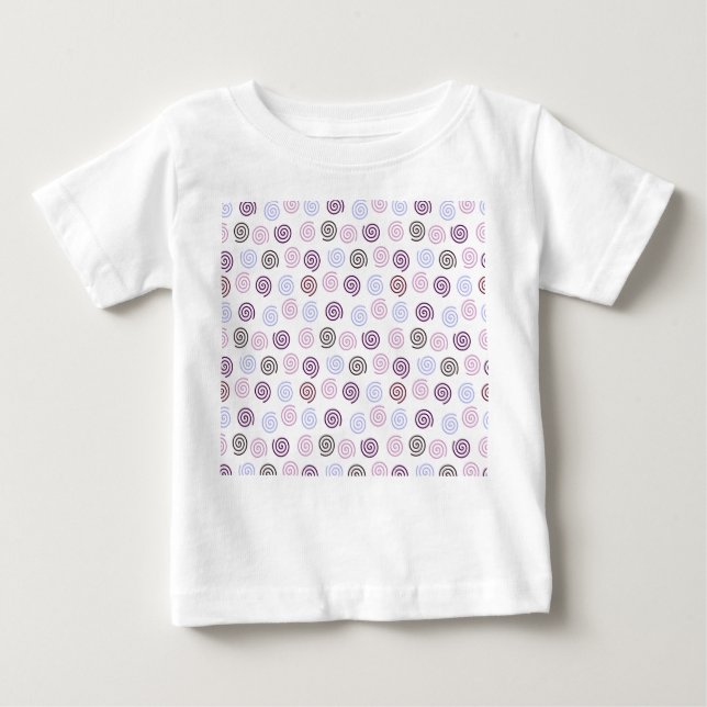 Camiseta Para Bebê Espirais (Frente)