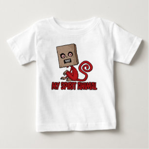Camiseta Para Bebê Espírito Animal do Macaco Máscara Maniático