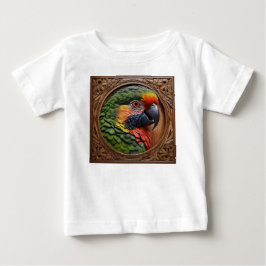 Camiseta Para Bebê Espírito Australiano: Um Lorikeet Empoleirado Em M