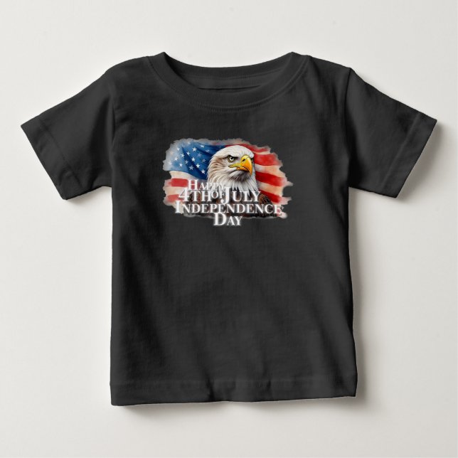 Camiseta Para Bebê Espírito de Independência (Frente)