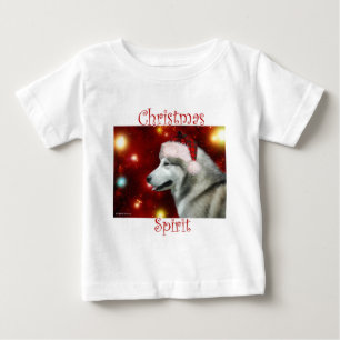 Camiseta Para Bebê Espírito de Malamute no Alasca