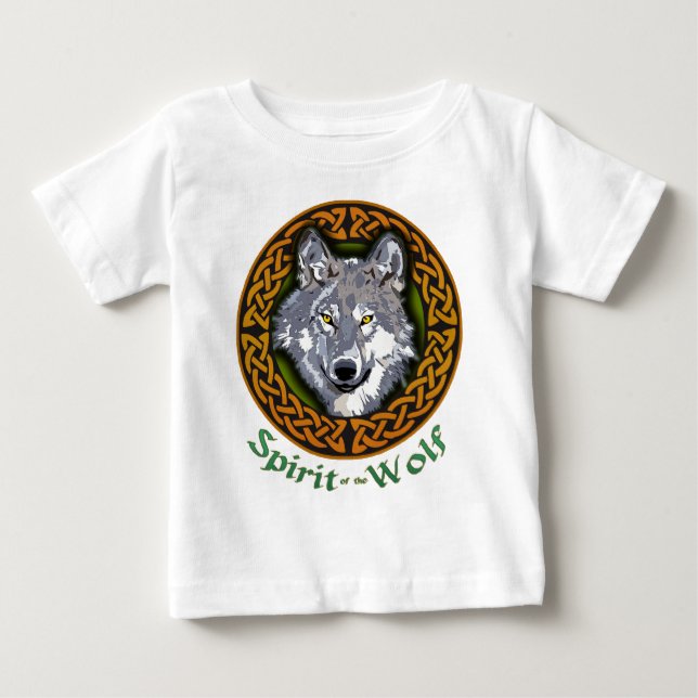 Camiseta Para Bebê Espírito do Lobo (Frente)