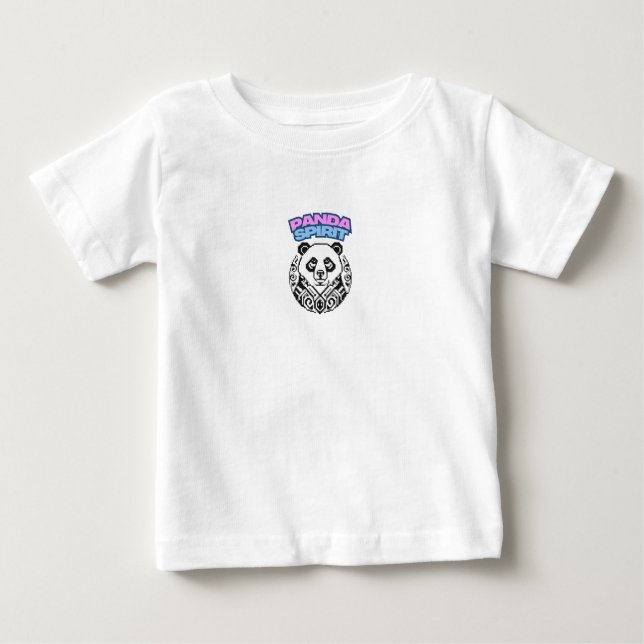 Camiseta Para Bebê Espírito do Panda (Frente)
