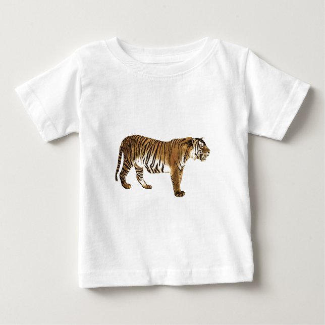 Camiseta Para Bebê Espírito Livre do Tigre (Frente)
