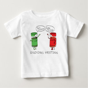 Camiseta Para Bebê Espíritos engraçados de Cozinhar de Cartoon de Nat