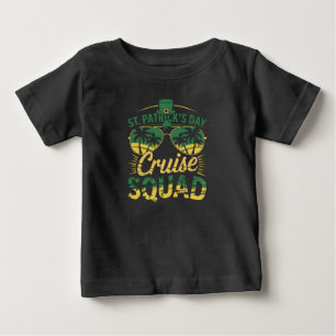Camiseta Para Bebê Esquadrão de Cruzeiro do Dia de São Patrício Famíl