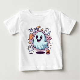 Camiseta Para Bebê Esquadrão de Fantasmas Adoráveis de Halloween & Am