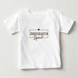 Camiseta Para Bebê Esquadrão Do Jardim De Infância De Volta À Escola