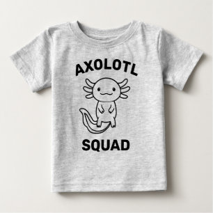 Camiseta Para Bebê Esquadrão engraçado e fofo de Axolote Festa editáv