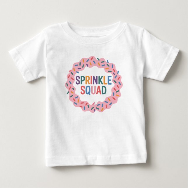 Camiseta Para Bebê Esquadrão Sprinkle | Baby Sprinkle (Frente)