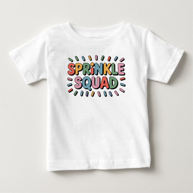 Camiseta Para Bebê Esquadrão Sprinkle | Baby Sprinkle (Frente)