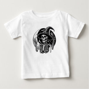 Camiseta Para Bebê Esqueleto