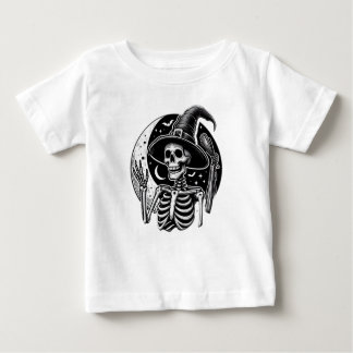 Camiseta Para Bebê Esqueleto