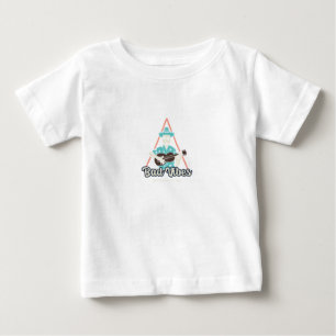 Camiseta Para Bebê Esqueleto de Halloween Cartoon Gótico Rock de Gu