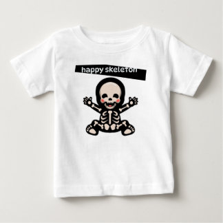 CAMISETA PARA BEBÊ ESQUELETO FELIZ DO T-SHIRT PARA CRIANÇAS