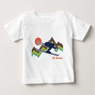 Camiseta Para Bebê Esqui Vermont