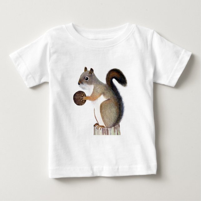 Camiseta Para Bebê Esquilo (Frente)