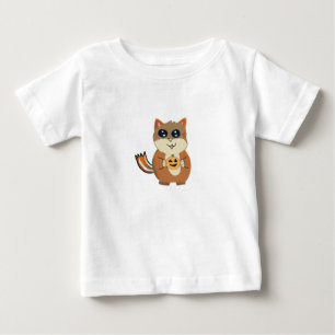 Camiseta Para Bebê Esquilo do dia das bruxas