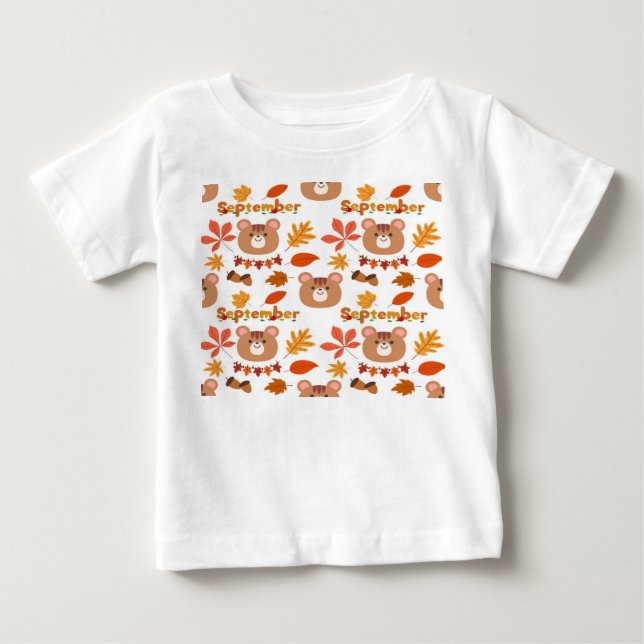 Camiseta Para Bebê esquilo giro (Frente)