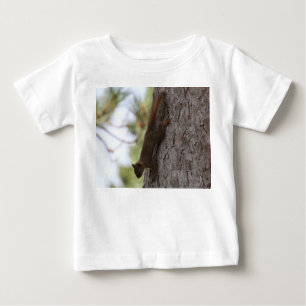 Camiseta Para Bebê Esquilo para baixo
