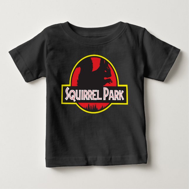 Camiseta Para Bebê Esquilo Park T-Shirt Baby (Frente)