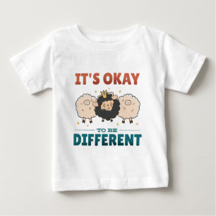 Camiseta Para Bebê Está bem ser diferente de convite