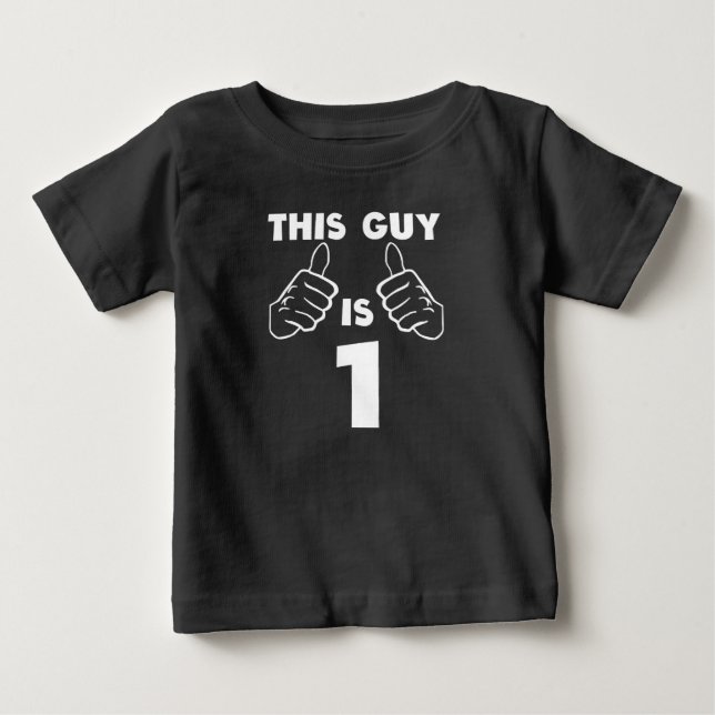 Camiseta Para Bebê Esta Cara É 1 (Frente)