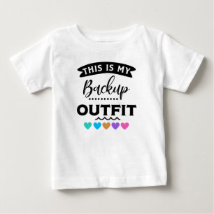 Camiseta Para Bebê Esta É Minha Unidade De Backup Engraçada