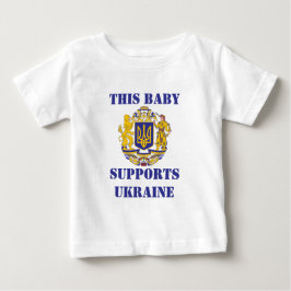 CAMISETA PARA BEBÊ ESTA FAMÍLIA APOIA A UCRÂNIA
