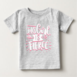 Camiseta Para Bebê Esta Garota É Empoderamento Feminino Feroz