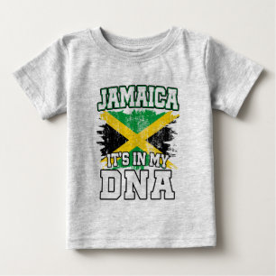 Camiseta Para Bebê Está no meu DNA, o Orgulho jamaicano Jamaica Flag
