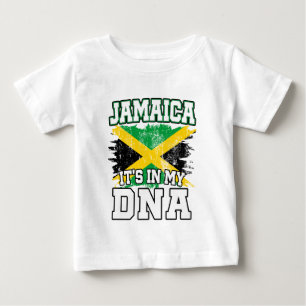 Camiseta Para Bebê Está no meu DNA, o Orgulho jamaicano Jamaica Flag 