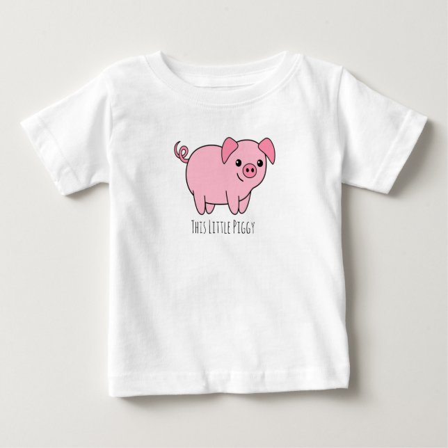 Camiseta Para Bebê Esta Pequena Camiseta De Bebê (Frente)