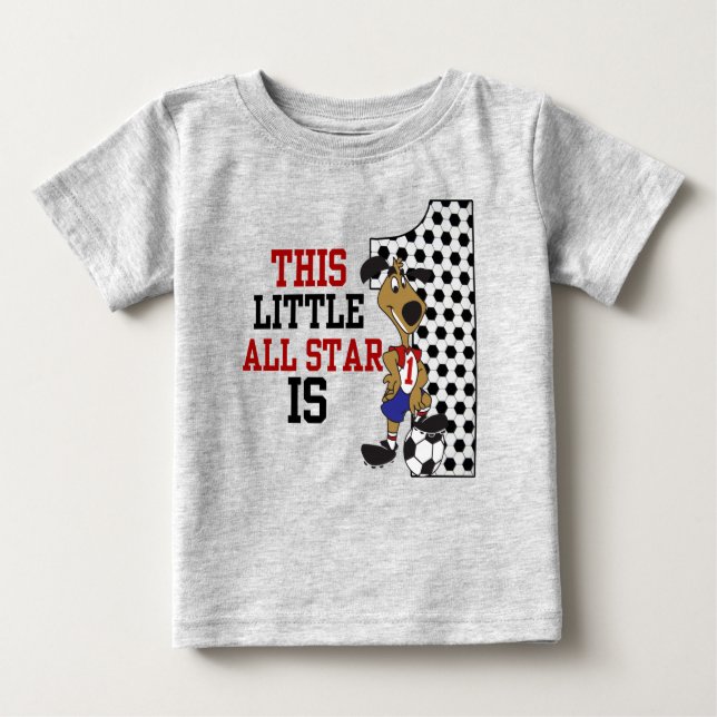 Camiseta Para Bebê Esta Pequena estrela é 1 Teto de NASCIMENTO (Frente)