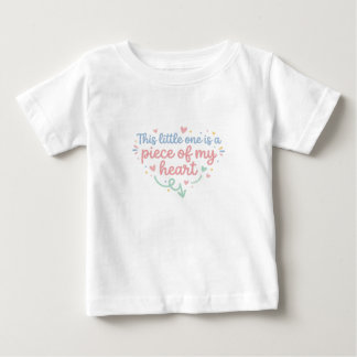 Camiseta Para Bebê "Esta pequena semente é um pedaço do meu coração"