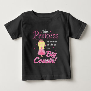 Camiseta Para Bebê Esta princesa vai ser uma prima grande