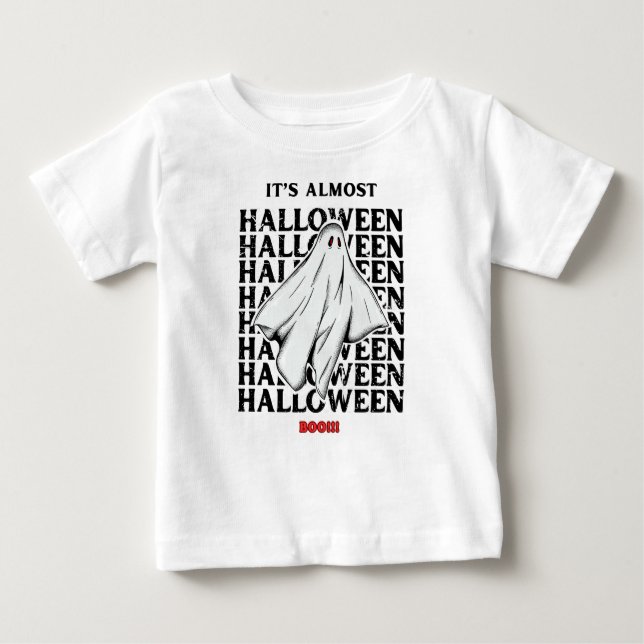 Camiseta Para Bebê Está quase no Halloween Tee (Frente)